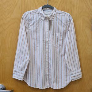 J. Crew NWT Camel Stripe Classic-fit Shirt size 8